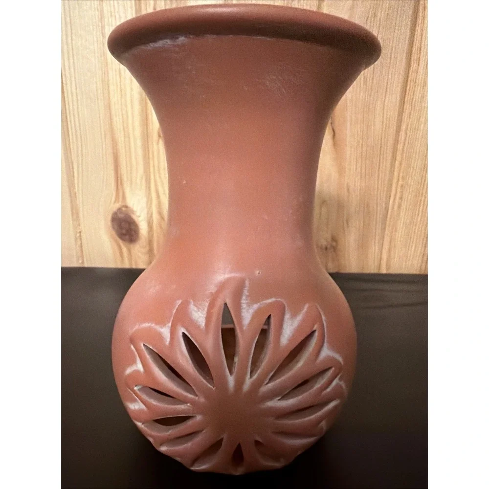 Vintage Partylite Sunesta Chiminea Tealight Terracotta Candle Holder Celestial
